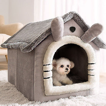 Breathable Warm Plush Pet Bed House