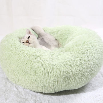 Long Plush Dog Bed House